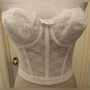 Vintage Gelmart Lace Bustier Longline Corset Top.